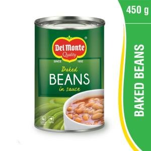 Del Monte Baked Beans, 450g | Beans in Tomato Sauce | Tangy and Flavourful | Source of Protein | Low in Fat | for Soups and Salads | Packaged Vegetable