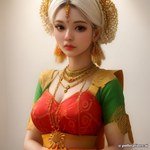 Kundan-look Manga Malai (Mango) (மாங்கா மாலை)