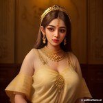 Kundan-look Lakshmi Haram (லட்சுமி ஹாரம்)