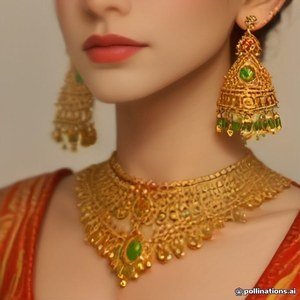 Traditional Kempu Jhumka (கெம்பு ஜிமிக்கி)